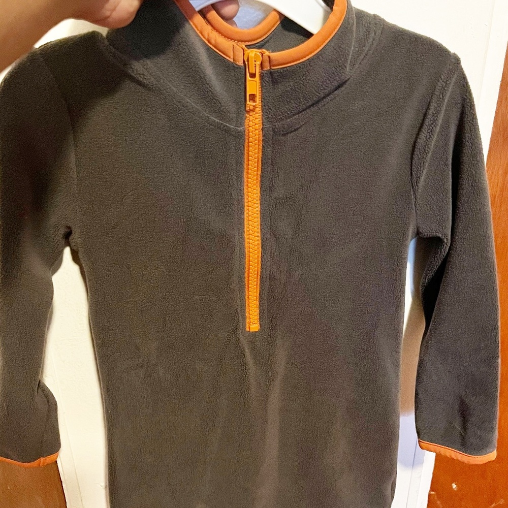 Grey& orange sweater dress